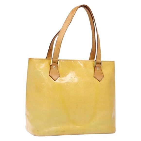 LOUIS VUITTON Monogram Vernis Houston Hand Bag Gris - Picture 1 of 16